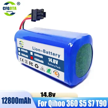 Par Qihoo 360 S5, S7 S7Pro T90 X9 12800mAh 14.8 v Robotu putekļsūcējs Rezerves Baterijas