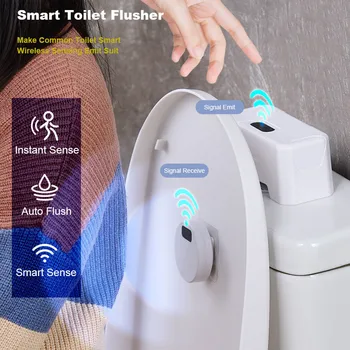 Automātiskās Tualetes Skalošanas Pogu, Indukcijas Tualetes Skalošanas Centrālās Flush Smart Mājas Komplektu Smart Tualetes Skalošanas Sensors Vannas Istaba Rīks