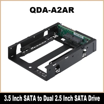 Jaunas Oriģinālas QDA-A2AR Par QNAP 3.5 Collas SATA uz Dual 2.5 Collu SATA Disku Adaptera Atbalsts RAID 100% Pārbaudīta