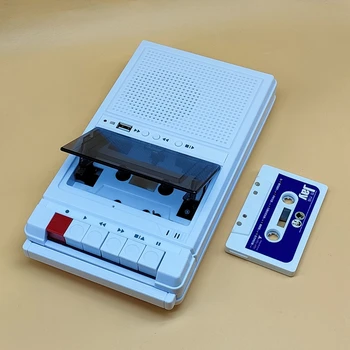 Retro Stereo Kasešu Atskaņotājs Walkman Kasešu Lentes Mūzikas Audio Auto Reverse Ar Diktofonu Ārējā Skaļruņa USB Atskaņošana
