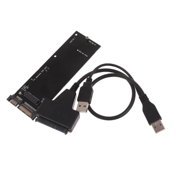 SSD Slots 7+17 Pin, lai 22Pin Pārveidotājs ar USB SATACable 2012 A1466 A1465 Dropship