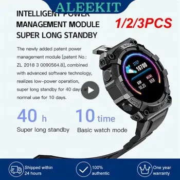 1/2/3PCS Smart skatīties atgādinājums krāsu ekrāns sirdsdarbība un asins spiediena monitoringa veselības uzraudzības valkāt skatīties melna