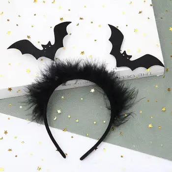 2 GAB Halloween Kostīmu Mazulis Black Bat Smieklīgi Matu Stīpām Spoku Festivāls Puse Galvassegu Bērnu Cosplay Darbības Matu Acc