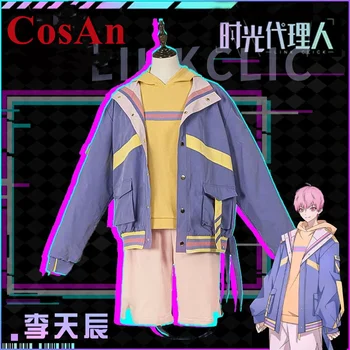 CosAn Anime Saites, Noklikšķiniet Uz Li Tianchen Cosplay Tērpu Modes Skaists Mētelis Ikdienas Apģērbs Darbības Puse Lomu Spēlē Apģērba Jaunas
