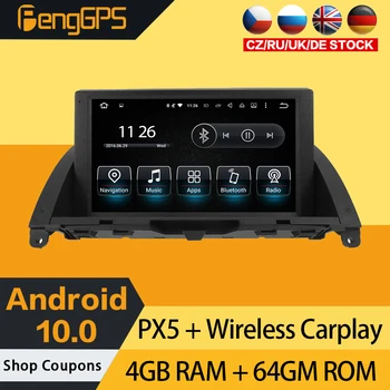 Auto DVD Atskaņotājs Mecerdes Benz C W204 Android Radio Touchscreen GPS Navigācijas Multimediju Headunit Spogulis Saites Carplay 8 Kodolu