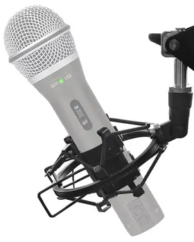 Etour Q2U USB/XLR Mikrofona Šoks Mount ar Pop Filtru, Mic Anti-Vibrācijas Apturēšanu Šoks Mount Turētājs Klipsi Savietojams ar