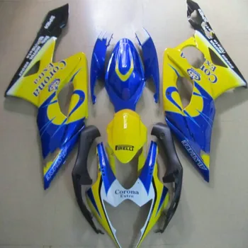 Jauns ABS injekcijas motociklu zilā yellowFairing ķermeņa Komplekti 100% der SUZUKI virsbūves GSXR1000 K5 2005-2006 GSXR 1000 K5 05-06