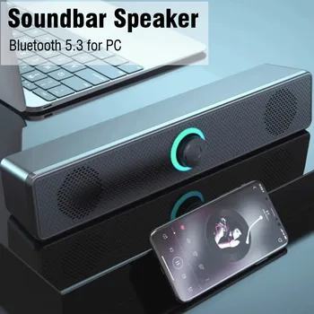 Jaunās Bluetooth 5.3 skaļrunis 9D Bezvadu Soundbox 360° surround basu skaļruņi skaņu kaste, lai datoru PC USB, 3,5 mm AUX skaļruņi