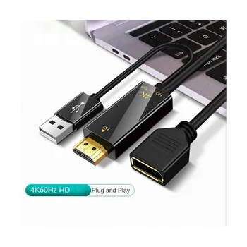 HDMI-Saderīgam Vīrietis, lai Displayport Sieviešu Pārveidotājs Kabelis 4K@60Hz HDMI-Saderīgam, lai DP Converter Adaptera Kabelis