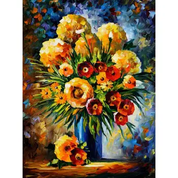 Sienas Māksla Joprojām Dzīvi Nazis Eļļas Glezna Ziedi Laimes Anotācija Mūsdienu Krāsains Ziedu Audekls Mākslas Telpu Dekori