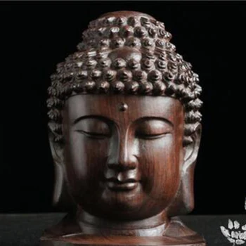 Modes Budas Statuja, Koks Koka Statuetes Sarkankoks Indija Budas Galvas Statuja Amatniecības Dekoratīvs Ornaments