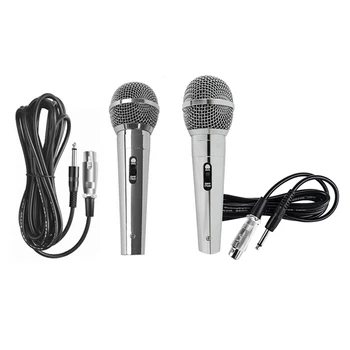 Universālā 6.5 Mm Rokas Vadu Dinamisko Mikrofonu Portatīvajiem KTV Karaoke Ieraksts Rokas Megaphone