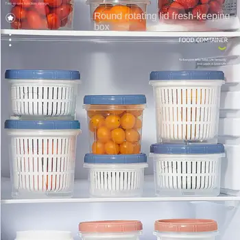 Ledusskapis Organizators Mūsdienu Minimālisma Virtuves Organizēt Svaigu-turot Ledusskapī Uzglabāšana Uzglabāšanas Konteineri Plastmasas Pieliekamais