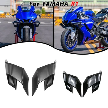 Par Yamaha R1 R1M 2015-2023 Spārni Priekšā Aptecētājs piespiedēj spēku, Moto Fiksētu spārnu Daļas ABS Plastmasas Winglets Instalēta Ar sešstūra galvu Fit