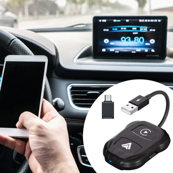 Portatīvo Bezvadu Automašīnas AIBOX Converter Ātru Savienojumu Plug And Play Adapteris Carplays Androids AUTO