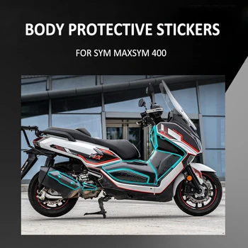 PAR SYM MAXSYM 400 MAXSYM400 Motocikla Struktūra, Anti Skrāpējumiem, Gumijas, Oglekļa Šķiedras Raksts, Dekoratīvās Decal Aizsardzības Uzlīme Pad