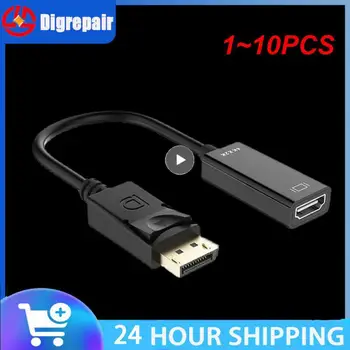 1~10PCS ar HDMI saderīgas pārsūtīšanas kabeli DisplayPort, mazs korpusa DP ar HDMI saderīgas video pārsūtīšanas kabeli 4K 60Hz