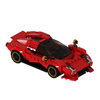 Gobricks KM De Tomaso P72 Modelis Ķieģeļu Sarkans Supe Auto Celtniecības Bloki Komplekti Rodsteru Tehnisko zinātniskās Fantastikas Kravas automašīnas, Rotaļlietas, Dāvanu