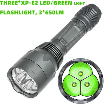 S10 Zaļā LED Medību Gaismas Ūdensizturīgs Taktiskais Lukturītis Medību Rīkiem 300 Metri 650 Lm lielos attālumos Hog Plēsoņa Varmint