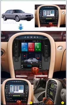 Android 12 Tesla Ekrāna Automašīnas Radio Stereo Multivides Atskaņotājs Jaguar XJ no 2004. līdz 2008. gadam 4G Carplay Auto WIFI DSP 8G+128G BT Headunit