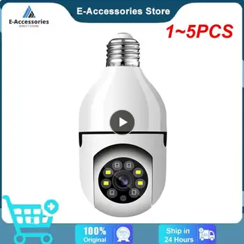 1~5GAB 1080P WIFI Kamera A6 Bezvadu Spuldzes Kameras LED Nakts Redzamības Smart Home Security Cam E27 Pieslēgvieta Tālvadības Uzraudzību