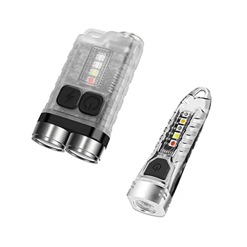 V3 Mini Keychain Lukturi,900LM USB-C Uzlādējams LED Zibspuldze ar Asti Magnēts,V1 IPX6 Kabatas Lukturīti