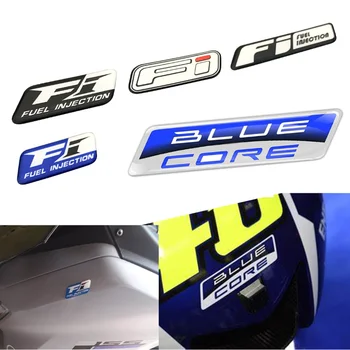 ZILĀ PAMATA FI Sistēma Atstarojošs Logo Decal Motociklu Uzlīmes Moto Komanda Honda CBR Par Suzuki Par Yamaha Kawasaki