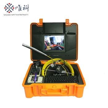 Portatīvo kanalizācijas video inspekcija kamera ar 23mm ilgi, elastīga atsperu kameras galva un metru skaitītāja funkcija