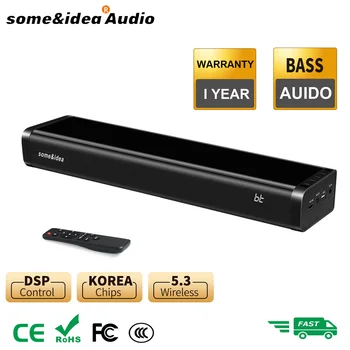 Bezvadu TV Sound bar 30 Vatu Mini Bluetooth Skaļrunis, 3,5 mm Aux DATORU Skaļruņu Stereo Mājas Kinozāles Saderīgu HDMI ARC Bluetooth 5.3