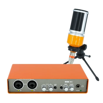 Profesionālais Mikrofons Audio Interfeiss Ierakstīšana Skaņas Karti, Elektriskā Ģitāra, Mikseri Profesionāls Miksēšanas Pults