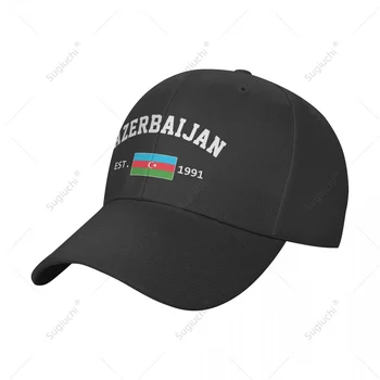 Unisex Beisbola cepure Azerbaidžānas EST.1991. gada Neatkarības Diena Savvaļas Saules Ēnā Sasniedza Regulējams Āra Vāciņi Vīrieši Sievietes