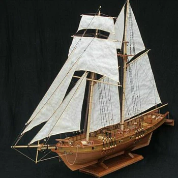 1:100 Halcon Koka Buru Laiva Modelis DIY Komplektu Kuģa Montāža Apdare Dāvanu