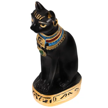 Ēģiptes Tēlniecības Kaķu Dievu Rotājumu Dekoru Izsmalcinātu Sadzīves Rota Egipto