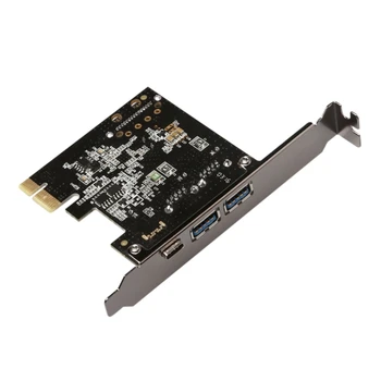 L43D PCIE-2A1C PCIE 1X, lai USB3.1 Priekšējais C Tipa Paplašināšanas Karti USB3.0A Iekšējā