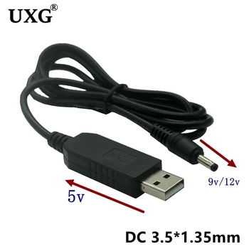 USB DC 3,5 mm X 1.35 mm Kabeli USB Strāvas Padeves Līnijas 5V DC 9V / 12V pastiprināt Modulis USB Pārveidotājs Adaptera Kabeli 3.5x1.35 mm Plug